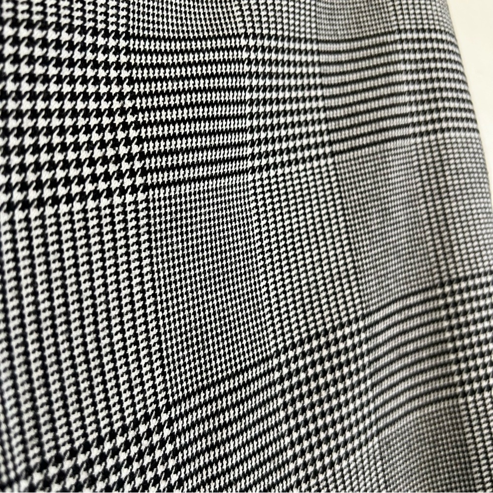Worthington Black and White High Rise Glen Plaid Pull-On Pants Women’s Size 12 - Picture 5 of 13